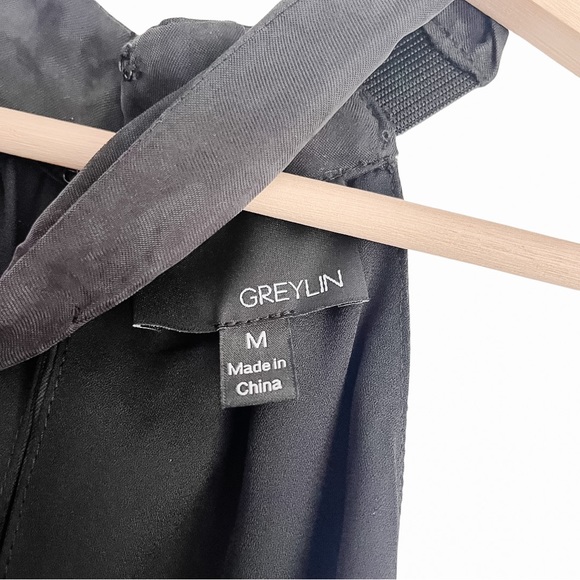 Anthropologie Greylin Black Halter Jumpsuit Women’s Medium - Picture 5 of 7